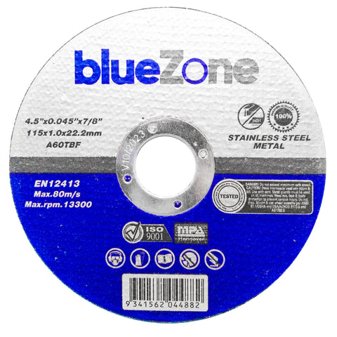 BlueZone Metal Cutting Discs 115mm