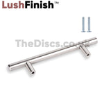 Kitchen Cupboard Cabinet T-Bar Door Handle Brushed Steel